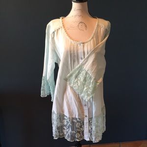 Soft surrounding mint loungewear top
